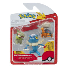 Pokémon First Partner Battle Figure Set Figure 3-Pack Torkoal, Axew & Frogadier 0191726756033