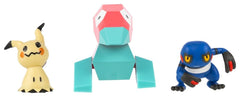 Pokémon Battle Figure 3-Pack Mimikyu, Porygon & Croagunk 0191726756057