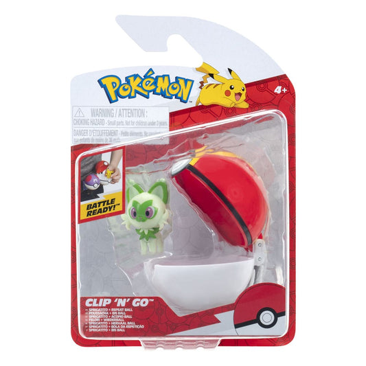 Pokémon Clip'n'Go Poké Balls Sprigatito & Repeat Ball 0191726757818