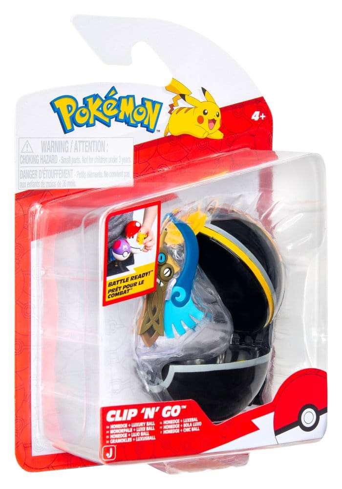 Pokémon Clip 'n' Go Action Figure Wave 22 Honedge & Luxury Ball 0191726757894
