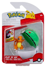 Pokémon Clip 'n' Go Action Figure Charmander & Friend Ball 0191726757924