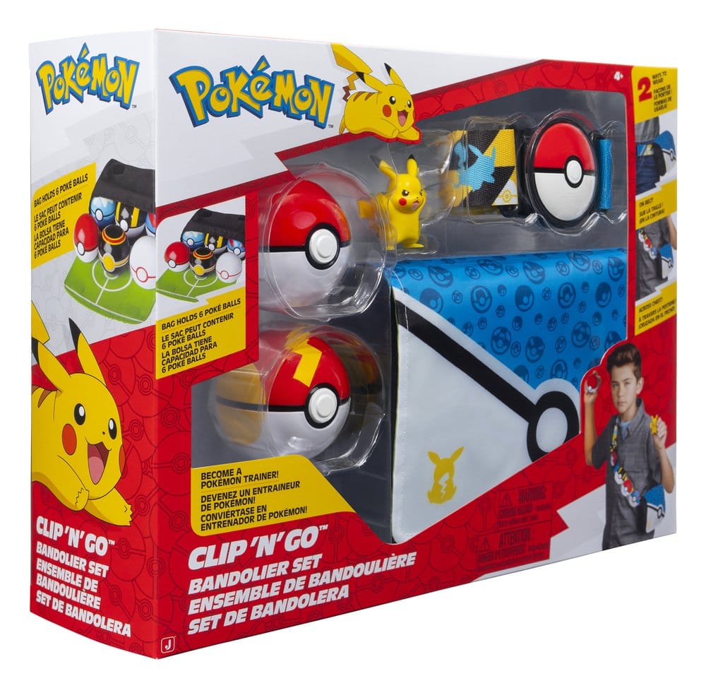 Pokémon Clip 'n' Go Bandolier Set Pikachu 191726758013