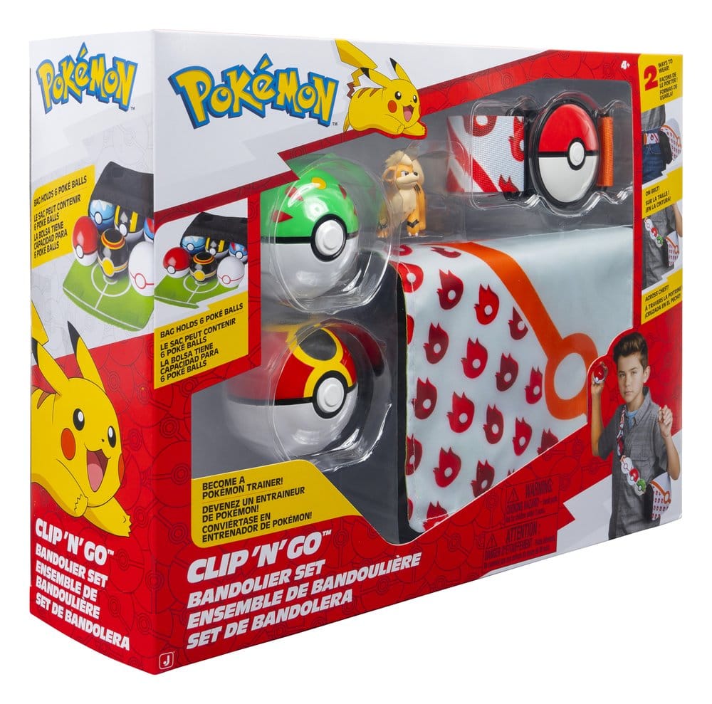 Pokémon Clip 'n' Go Bandolier Set Growlithe 191726758020