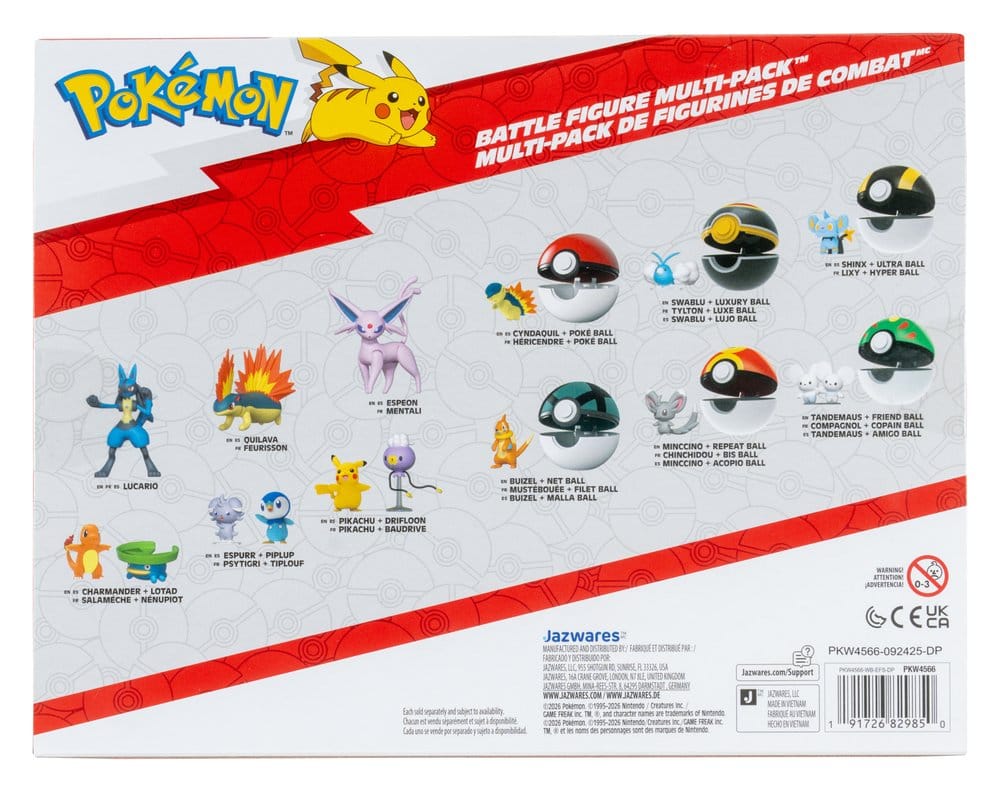 Pokémon Battle Figure 6-Pack 0191726829850