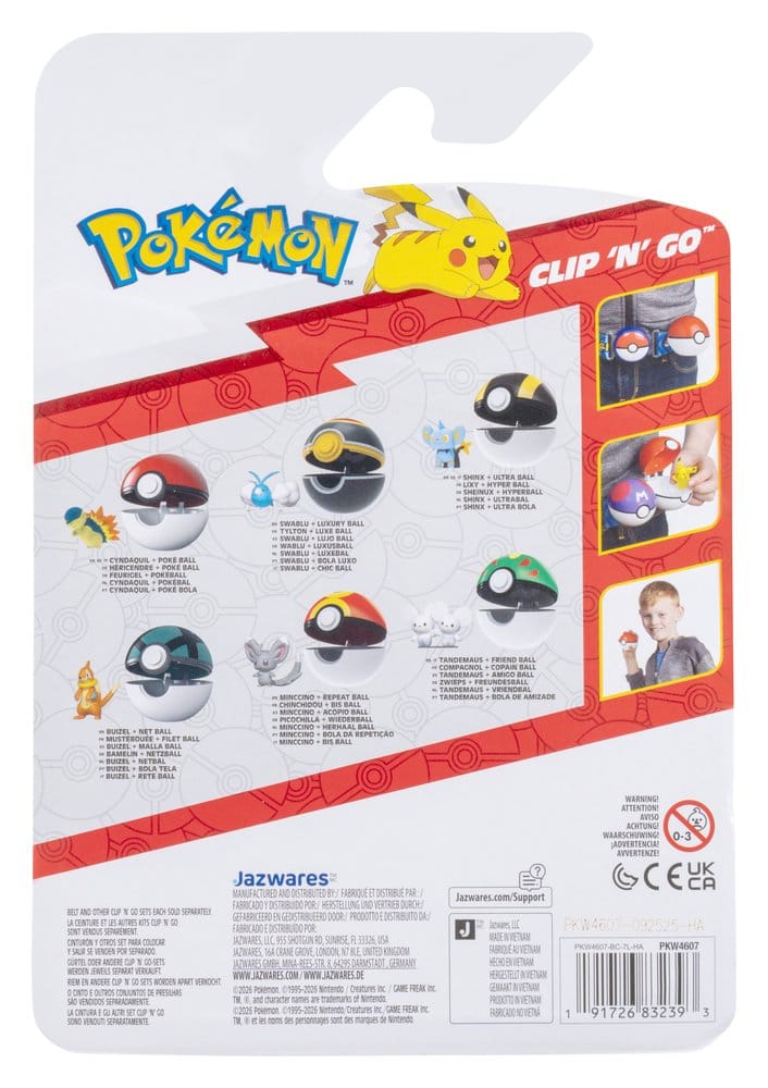 Pokémon Clip 'n' Go Action Figure Shinx & Ultra Ball 0191726832393