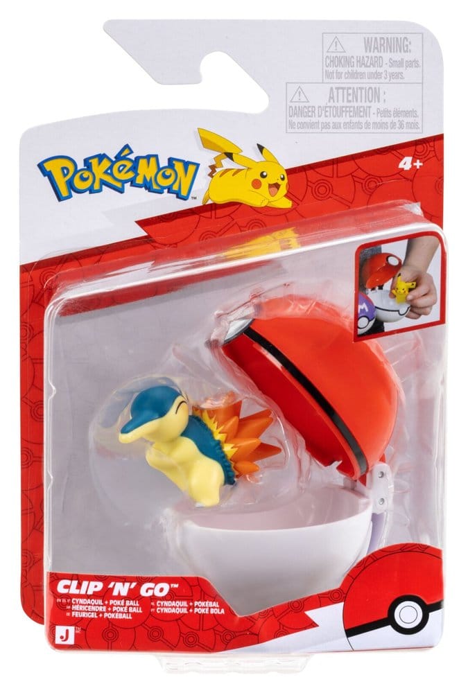 Pokémon Clip 'n' Go Action Figure Cyndaquil & Poké Ball 0191726832409