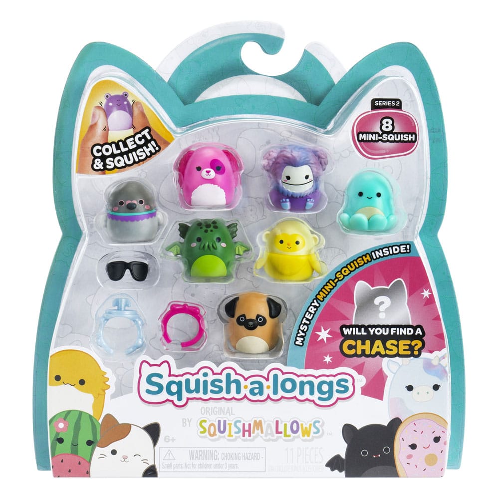Squishmallows Squish-a-longs minifigures Set of 8 Series 2 Style 1 2,5 cm  0191726755197