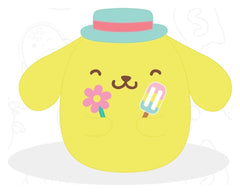 Sanrio Squishmallow Plush Figure Hello Kitty and Friends Seize the Moment Pompompurin Popsicle 20 cm 0191726033233