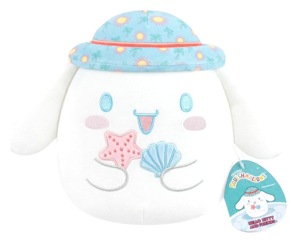 Sanrio Squishmallow Plush Figure Hello Kitty and Friends Seize the Moment Cinnamoroll Hat 20 cm 0191726033264