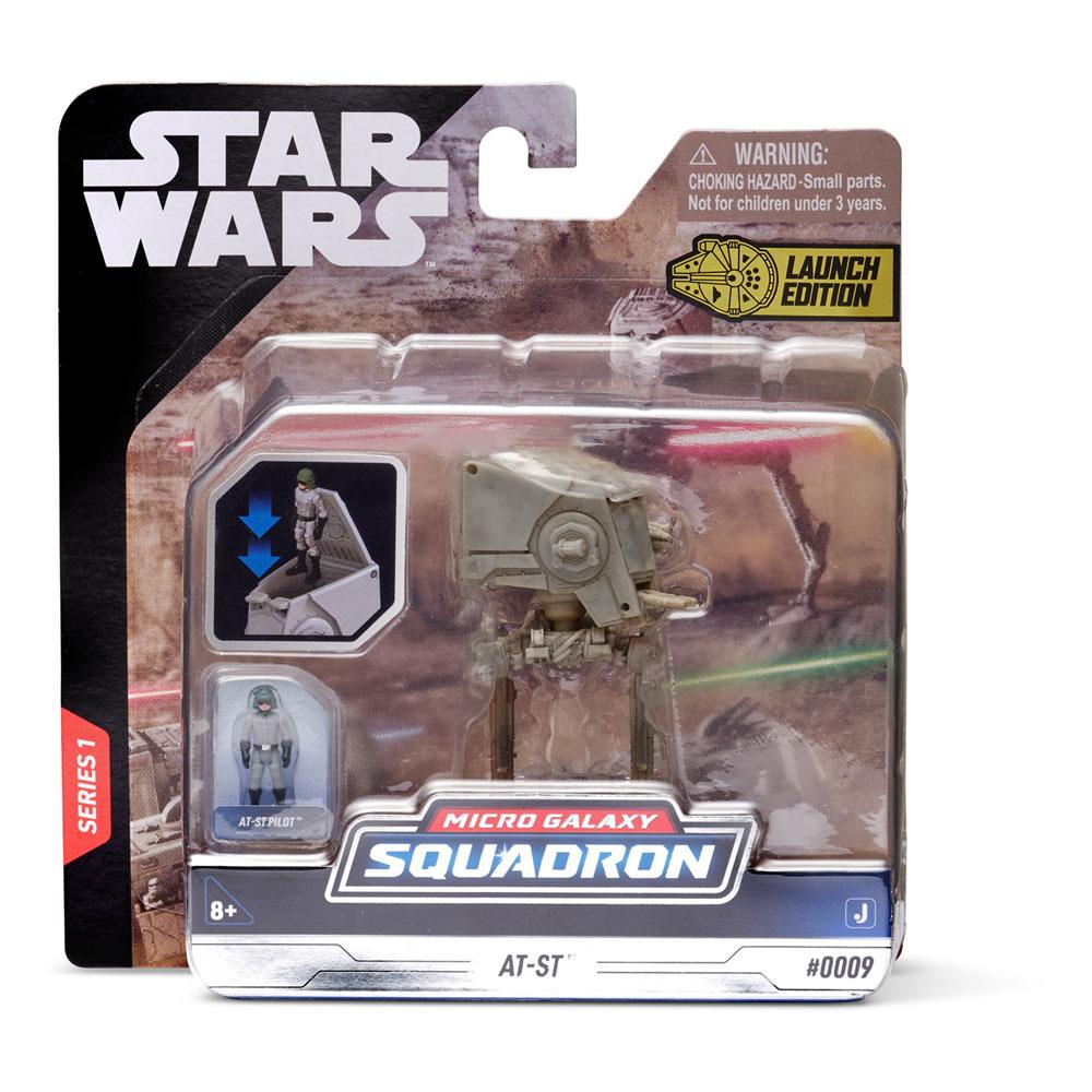 Star Wars Micro Galaxy Squadron Vehicle with Figure AT-ST 7,5 cm 0191726416098