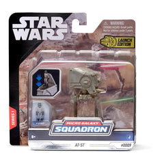 Star Wars Micro Galaxy Squadron Vehicle with Figure AT-ST 7,5 cm 0191726416098