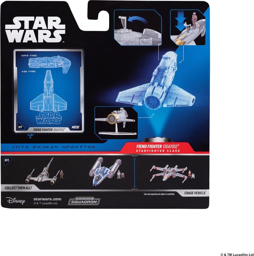 Star Wars Medium Vehicle Fiend Fighter with Star Navigator 13 cm 0191726943440