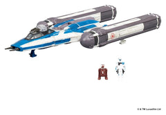 Star Wars Medium Vehicle BTL-B Y-wing Starfighter with Clone Captain Rex 13 cm 0191726943457