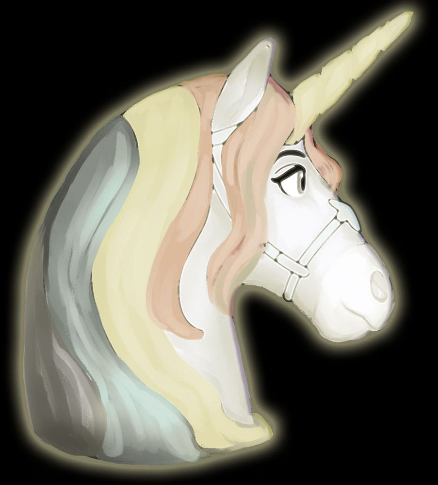 Unicorn Academy 3D LED Lamp Wildstar 18 cm   8053172180362