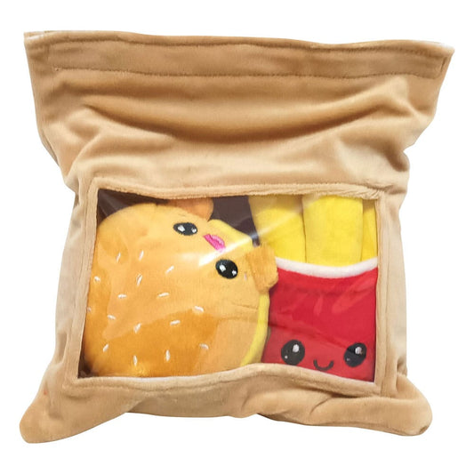 Yummis Together Plush Figures 2 Pack Burger & Fries in Take Away Bag 21 cm        8053172181390