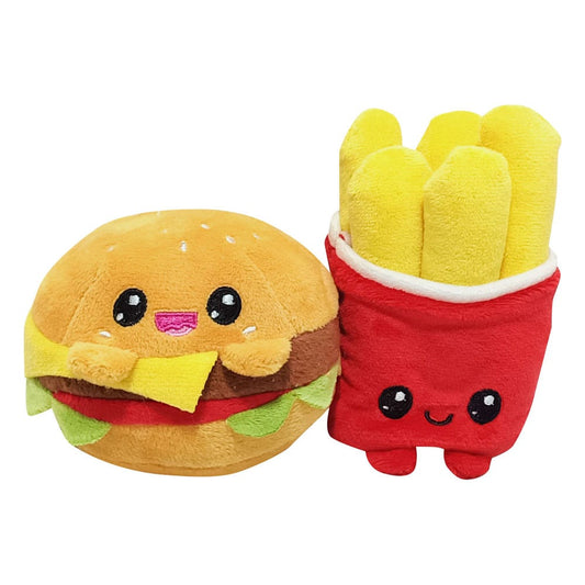 Yummis Together Plush Figures 2 Pack Burger & Fries in Take Away Bag 21 cm        8053172181390