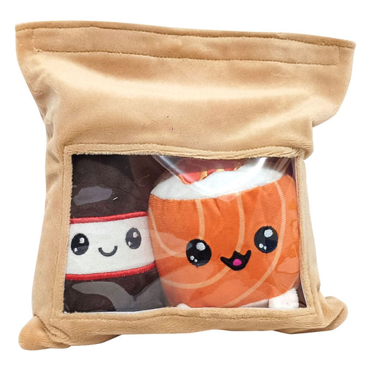 Yummis Together Plush Figures 2 Pack Uramaki & Soya in Take Away Bag 21 cm        8053172181406
