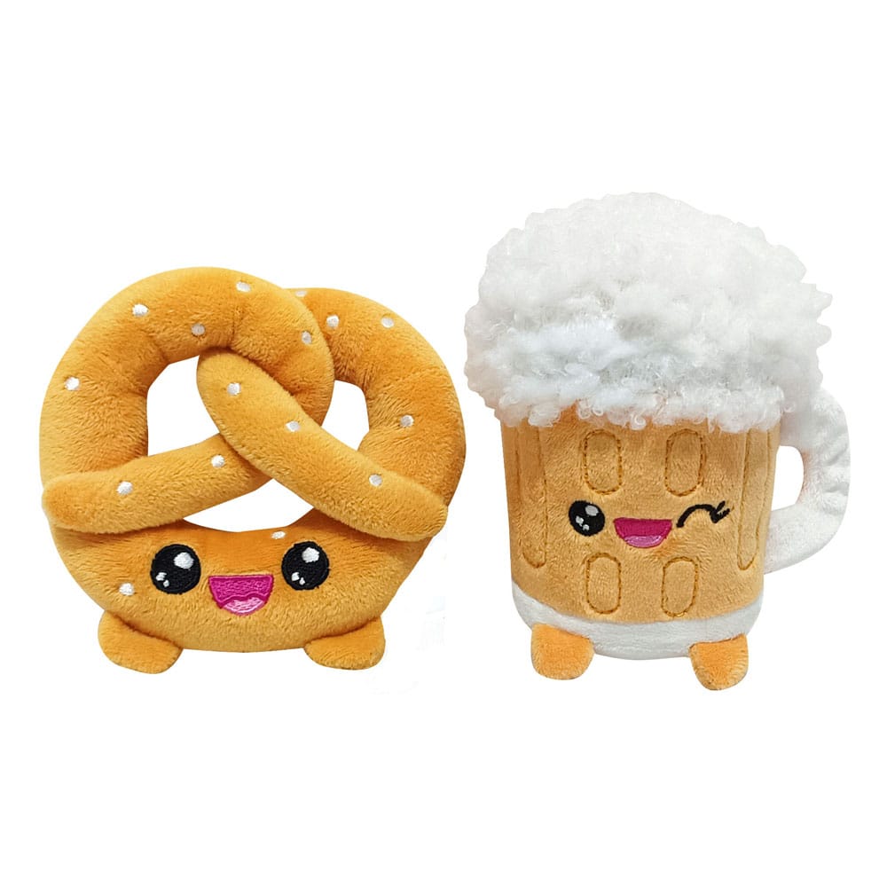 Yummis Together Plush Figures 2 Pack Pretzel & Beer in Take Away Bag 21 cm        8053172181420