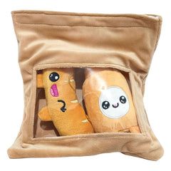 Yummis Together Plush Figures 2 Pack Sausage & Mustard in Take Away Bag 21 cm        8053172181437