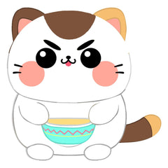 Funny Cat Plush Figure Cat with Soup 25 cm        8053172181802