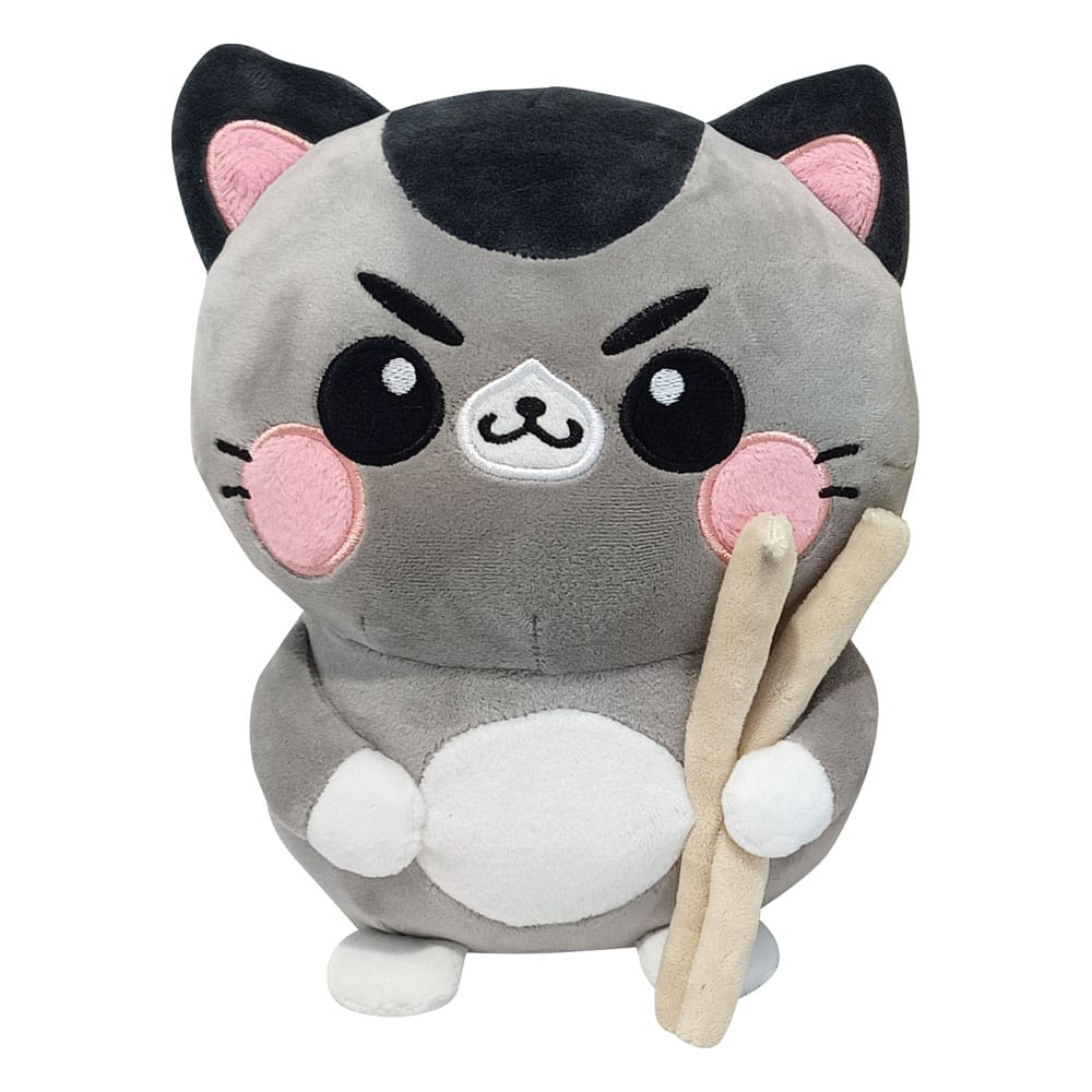 Funny Cat Plush Figure Cat with Chopsticks 25 cm        8053172181819