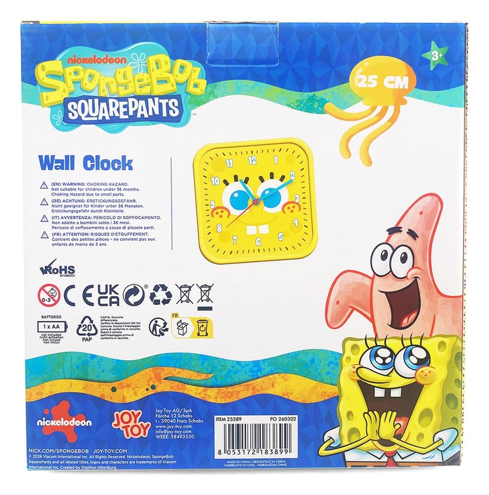 Spongebob Wall Clock square Spongebob 8053172183899
