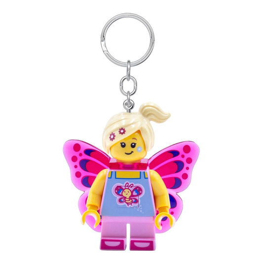 LEGO Iconic Light-Up Keychain Butterfly Girl 8 cm 4895028528379