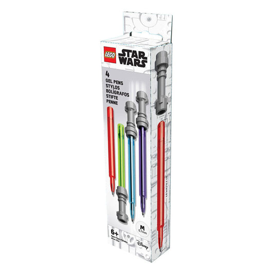 LEGO Star Wars Gel Pens 4-Pack Lightsaber 4895028534240