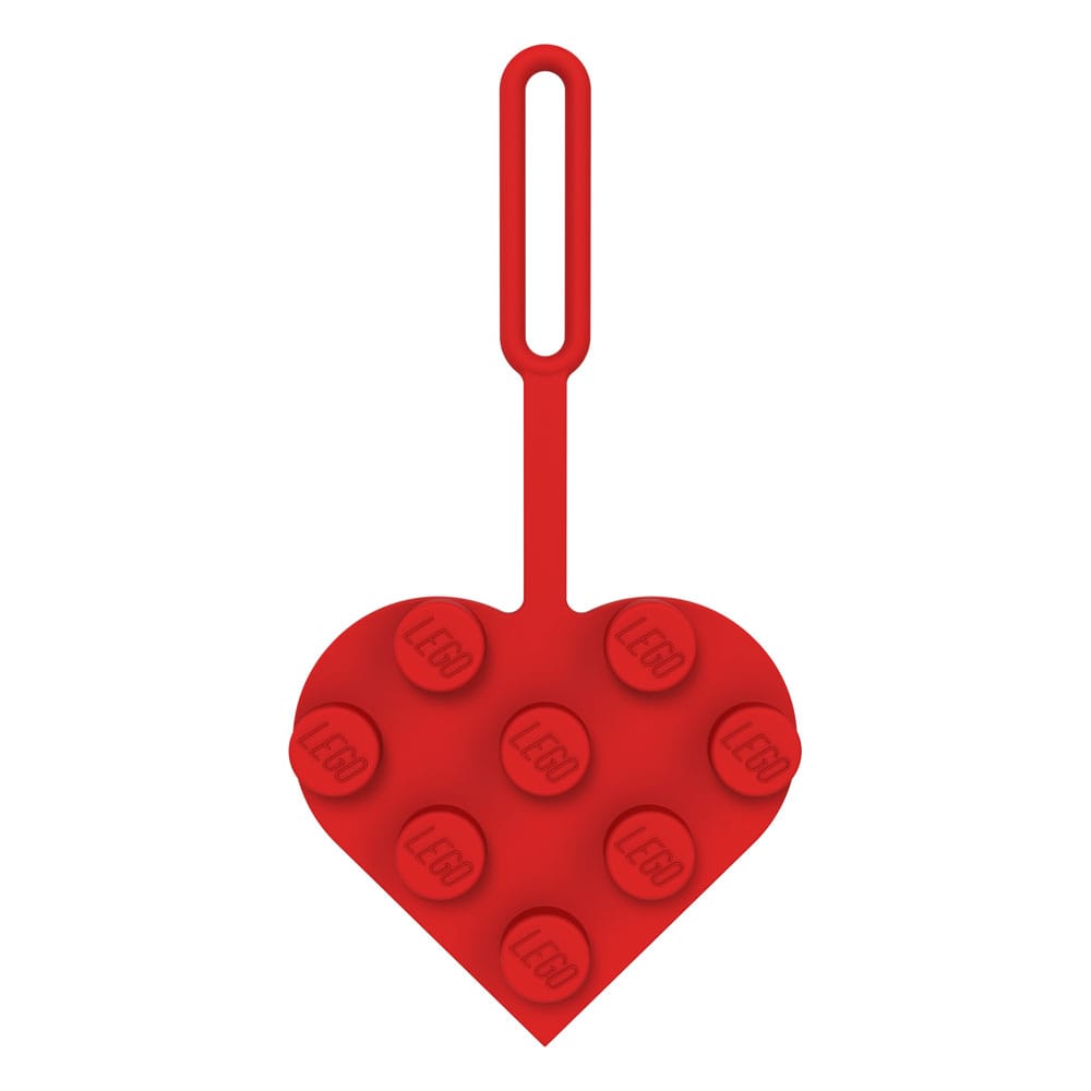 LEGO Minifigures Luggage tag Heart Red 10 cm 4895028536589