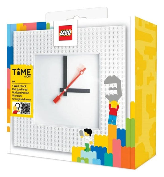 Lego Wall Clock Time by IQHK White 4895028537715