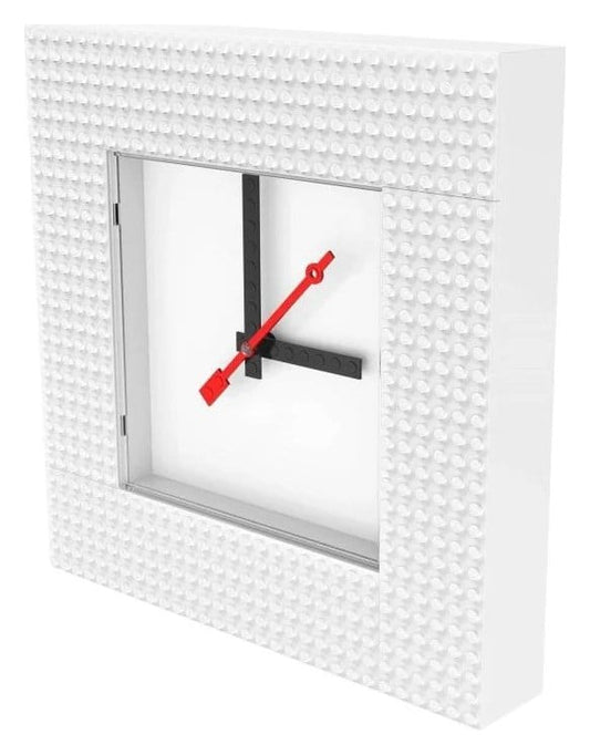 Lego Wall Clock Time by IQHK White 4895028537715