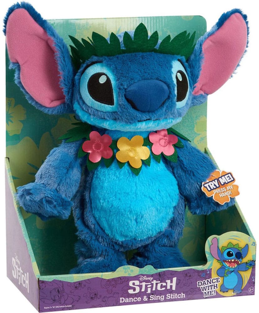 Lilo & Stitch Plush Figure with Dance and Sing Feature Stitch 38 cm 0886144302831