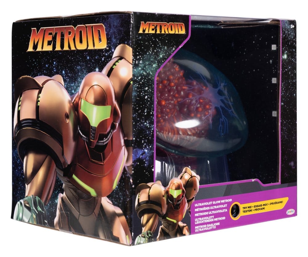 World of Nintendo Metroid Prime Actionfigure Metroid Ultraviolet Glow 15 cm     0192995401389