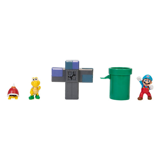 World of Nintendo Super Mario Diorama Set Underground 0192995404267