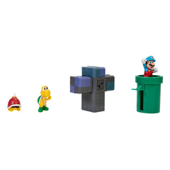 World of Nintendo Super Mario Diorama Set Underground 0192995404267