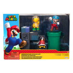World of Nintendo Super Mario Diorama Set Underground 0192995404267