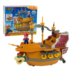 World of Nintendo Super Mario Playset Bowser's Airship Deluxe 0192995404298
