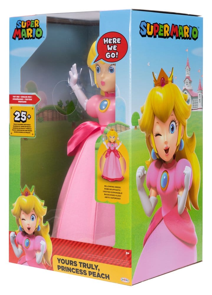 Super Mario Talking Action Figure Yours Truly Princess Peach 36 cm 0192995422759