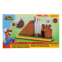 World of Nintendo Super Mario Mini Figure Playset End Level 0192995424357