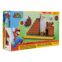 World of Nintendo Super Mario Mini Figure Playset End Level 0192995424357