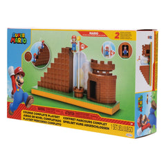 World of Nintendo Super Mario Mini Figure Playset End Level 0192995424357