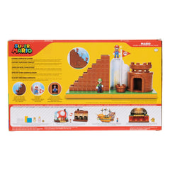 World of Nintendo Super Mario Mini Figure Playset End Level 0192995424357