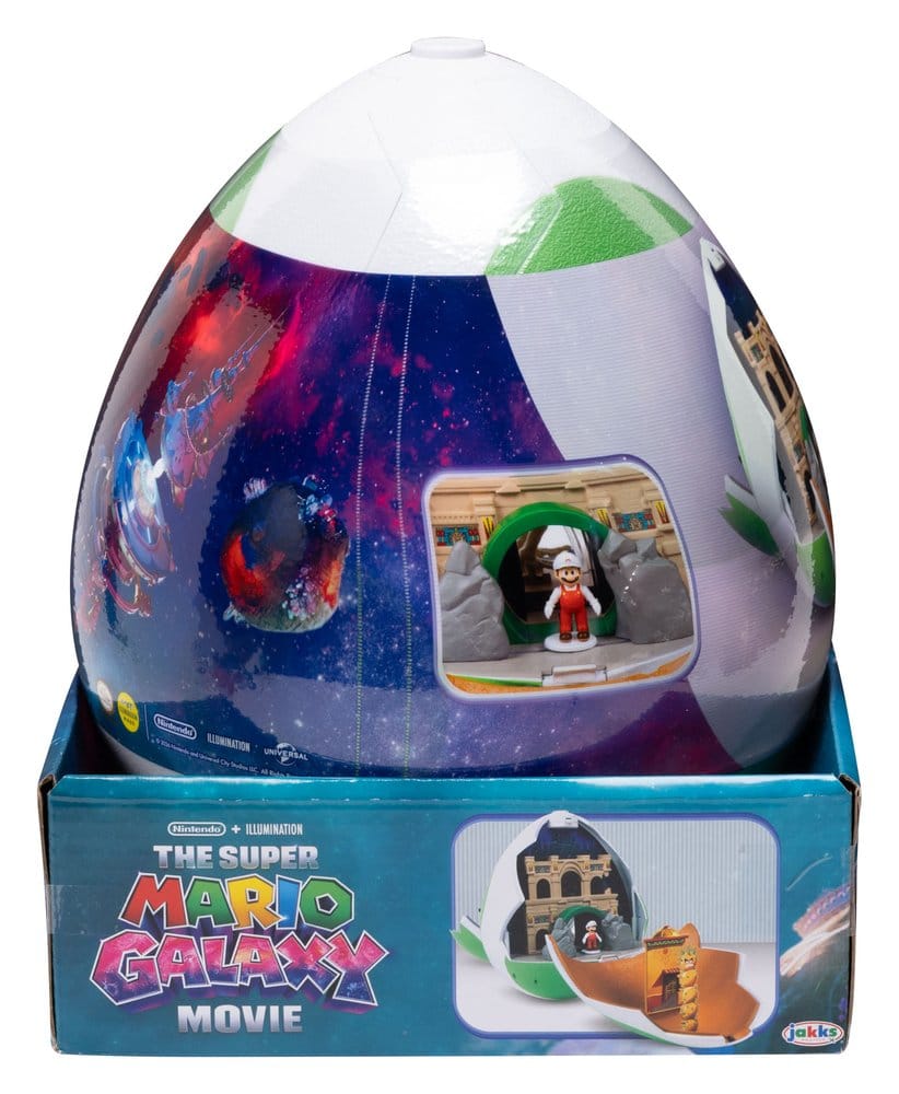 The Super Mario Galaxy Movie Playset with 2 Mini Figures Yoshi Egg 0192995432246