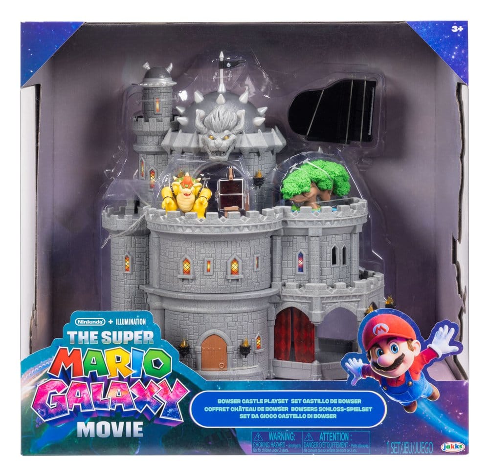 The Super Mario Galaxy Movie Deluxe Playset with 1 Mini Figure Bowser Castle 0192995432253