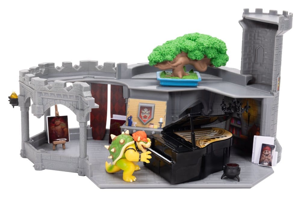 The Super Mario Galaxy Movie Deluxe Playset with 1 Mini Figure Bowser Castle 0192995432253