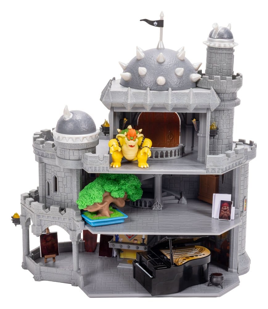 The Super Mario Galaxy Movie Deluxe Playset with 1 Mini Figure Bowser Castle 0192995432253