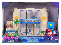 The Super Mario Galaxy Movie Diorama with 2 Mini Figures Gateway Galaxy 0192995432277