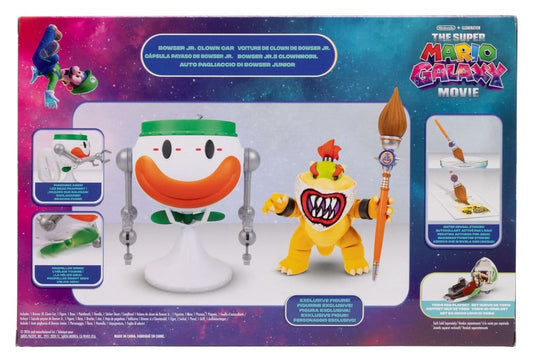 The Super Mario Galaxy Movie Action Figure Bowser Jr. with Clown Car 13 cm 0192995432284