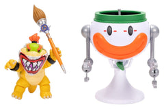The Super Mario Galaxy Movie Action Figure Bowser Jr. with Clown Car 13 cm 0192995432284