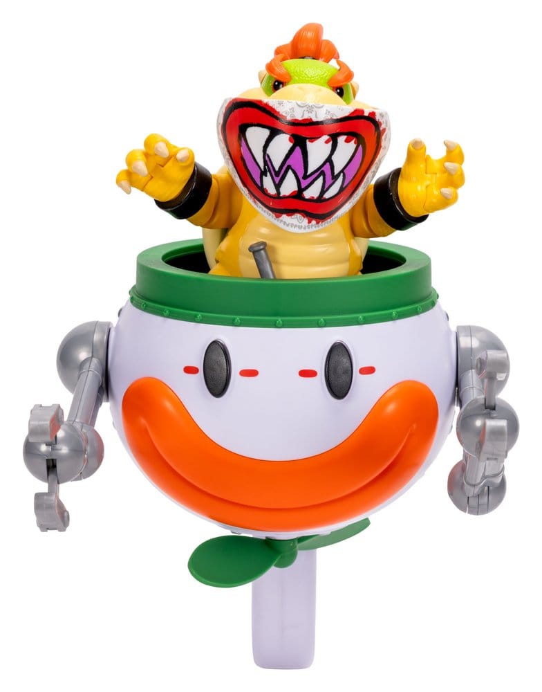 The Super Mario Galaxy Movie Action Figure Bowser Jr. with Clown Car 13 cm 0192995432284